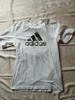 Camiseta Ancha Adidas Blanca