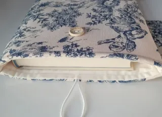 Funda libros Toile de Jouy + marcapáginas