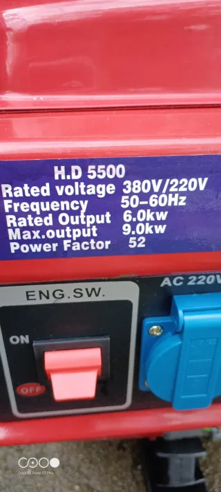 Generador de corriente linea  HD  5500 ZHA