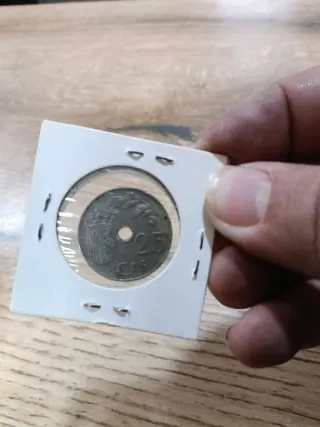 Moneda 25 cts 1937