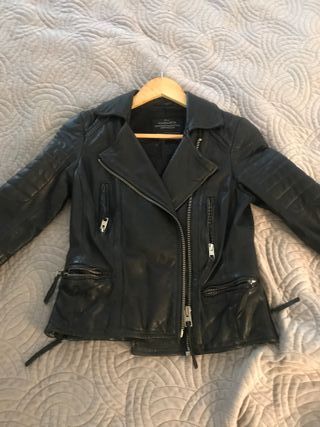 Chaqueta de cuero All Saints mujer