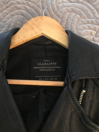 Chaqueta de cuero All Saints mujer