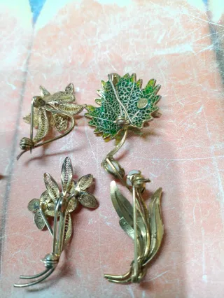 Lotto 5 spille in argento (3)