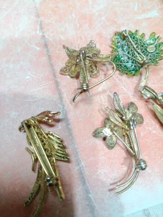 Lotto 5 spille in argento (3)