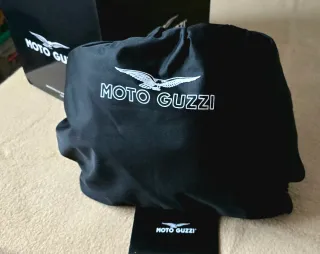 Casco Retro Moto Guzzi Negro Mate