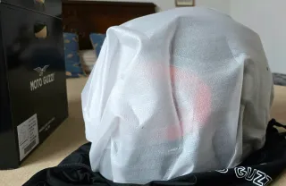 Casco Retro Moto Guzzi Negro Mate