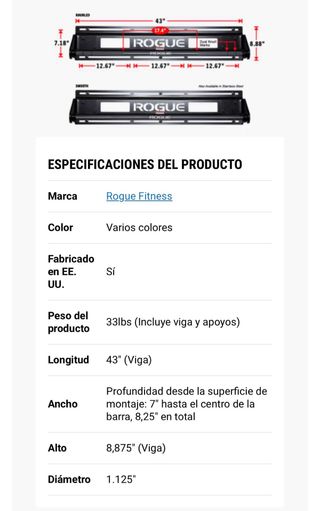 Barra de dominadas Rogue Jammer