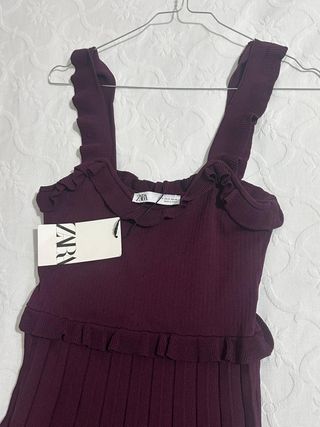 Vestito nuovo Zara vinaccio tg S