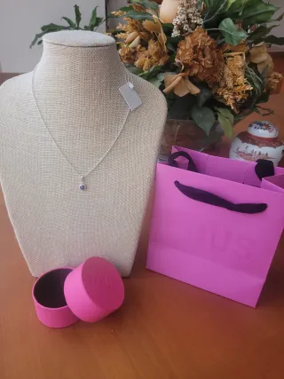 Colgante Tous con cordón trenzado