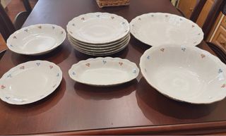 Vajilla porcelana piezas sueltas floral