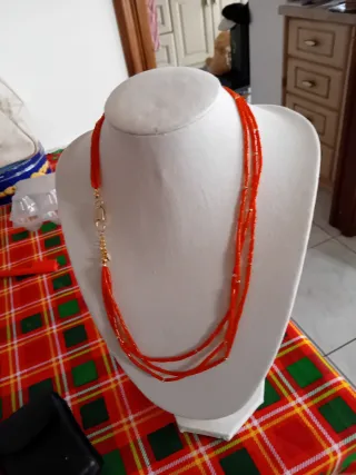 Collana corallo e argento 925