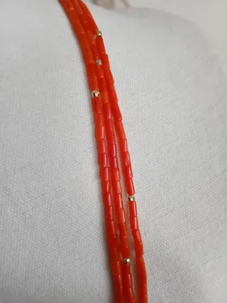 Collana corallo e argento 925