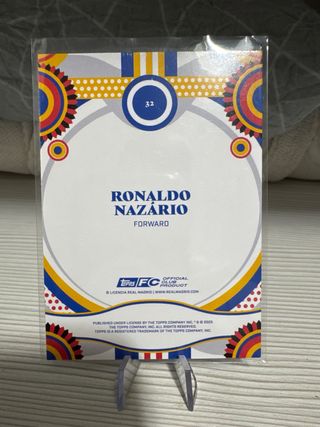 Ronaldo Nazario Topps Real Madrid