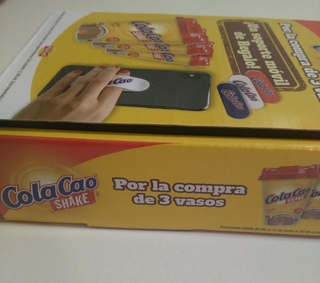 expositor soporte movil colacao caja promocional