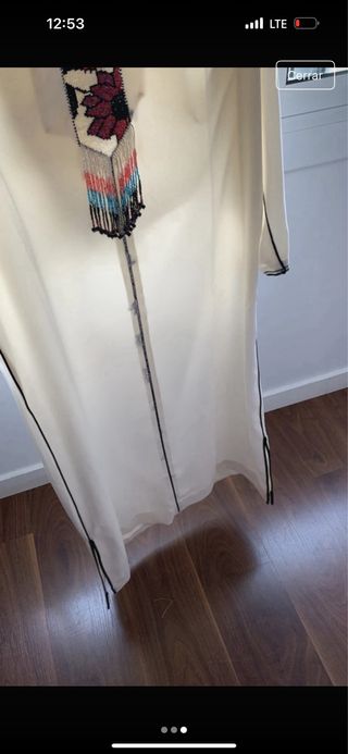 Túnica bordada talla única