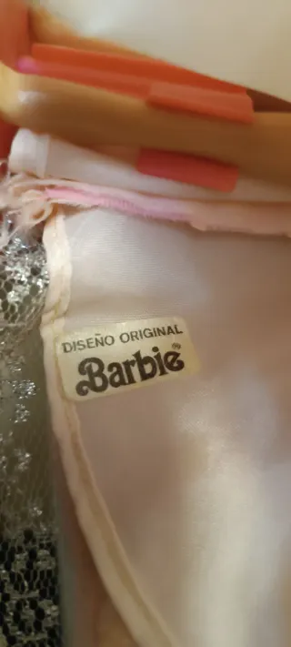 3 Bambole Barbie Vintage con Abiti Rosa
