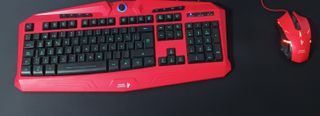 Pack Teclado y Ratón Mars Gaming Vulcano Rojo