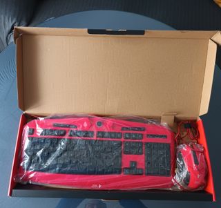Pack Teclado y Ratón Mars Gaming Vulcano Rojo