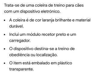 4 Coleiras Cão Ensino Localização