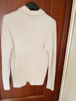 Chaqueta de punto TEX beige talla M