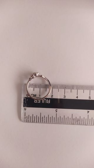 Anillo Pandora Flor Rosa con Piedra Roja