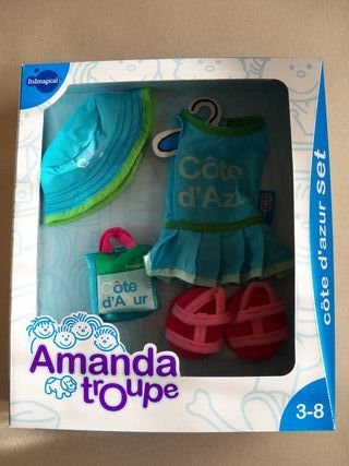 Abiti e accessori per bambole Amanda Troupe, set Cote D'Azur