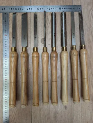 Juego de formones HSS para tornería