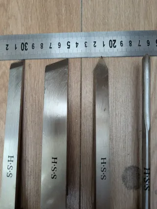 Juego de formones HSS para tornería