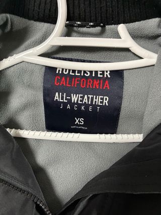 Abrigo Hollister Negro Mujer