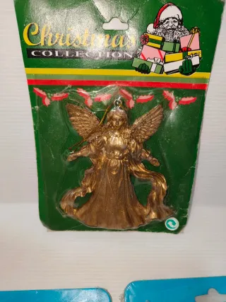 Decorazioni Angeli Natale Vintage Oro Argento