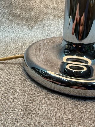 Lámpara Vintage Bola Blanca Metal