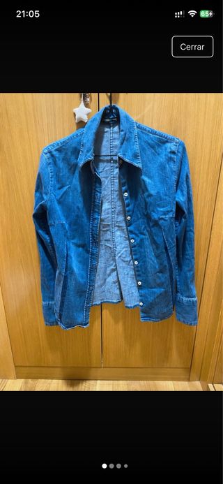 Camisa vaquera Massimo Dutti Talla S 36