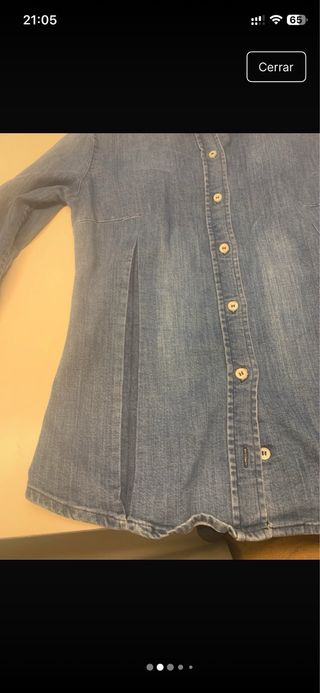 Camisa vaquera Massimo Dutti Talla S 36