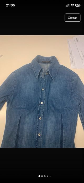 Camisa vaquera Massimo Dutti Talla S 36