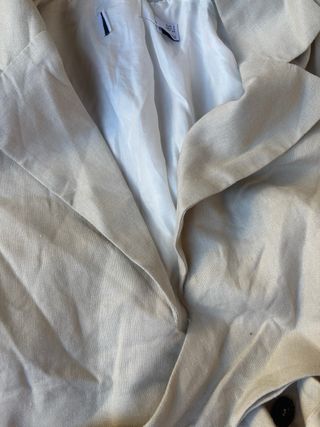 Conjunto top y falda S beige nuevo