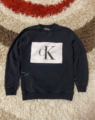 Felpa Calvin Klein Jeans nera