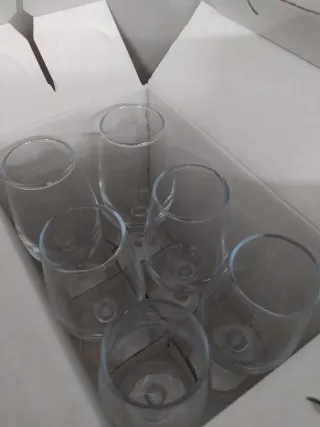 10 Cajas de 6 Copas Catavinos