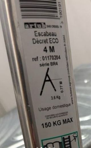 Escalera Artub 4 peldaños aluminio