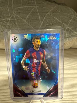 Raphinha Sapphire Topps Chrome FC Barcelona
