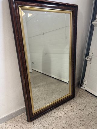 Espejo de salón madera y dorado