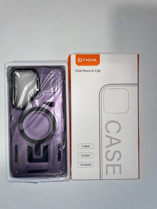 2 cover rinforzate Samsung S25 Ultra FNDMIL Viola
