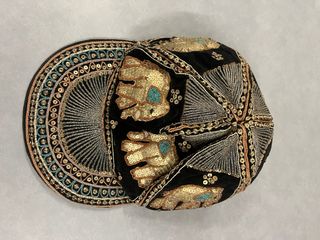 Gorra Birmana Bordada Oriental Nueva