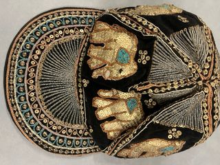 Gorra Birmana Bordada Oriental Nueva