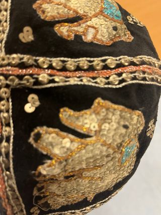 Gorra Birmana Bordada Oriental Nueva