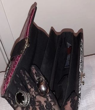 Bolso TopShop Morado Piel Serpiente