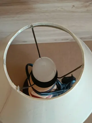 Lámpara Mesita Cerámica Vintage