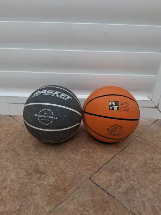 2 Palloni da Pallacanestro (Arancione e Nero)