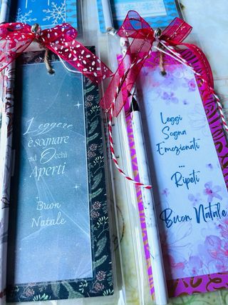 Segnalibro natalizio con matita