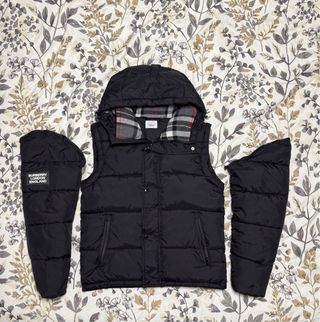 Abrigo Burberry Negro Multicolor