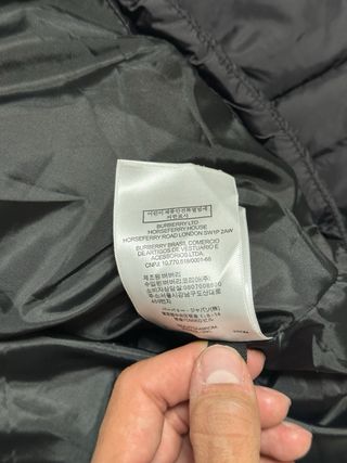 Abrigo Burberry Negro Multicolor